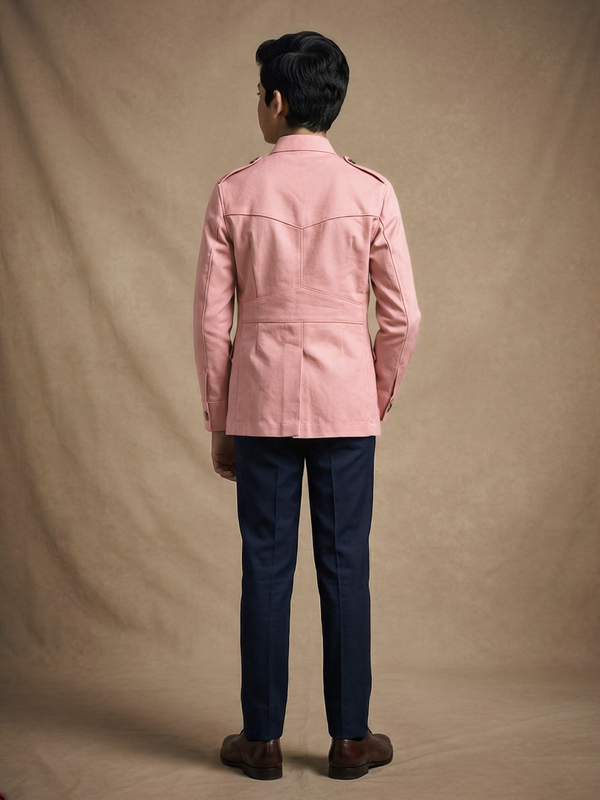 Boys Dusty Rose Cotton Canvas Hunter Jacket