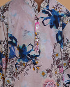 Boys Multicolor Vibrant Floral Print Cotton Kurta Pajama Set - view 6 | NEW AGE CLOTHING